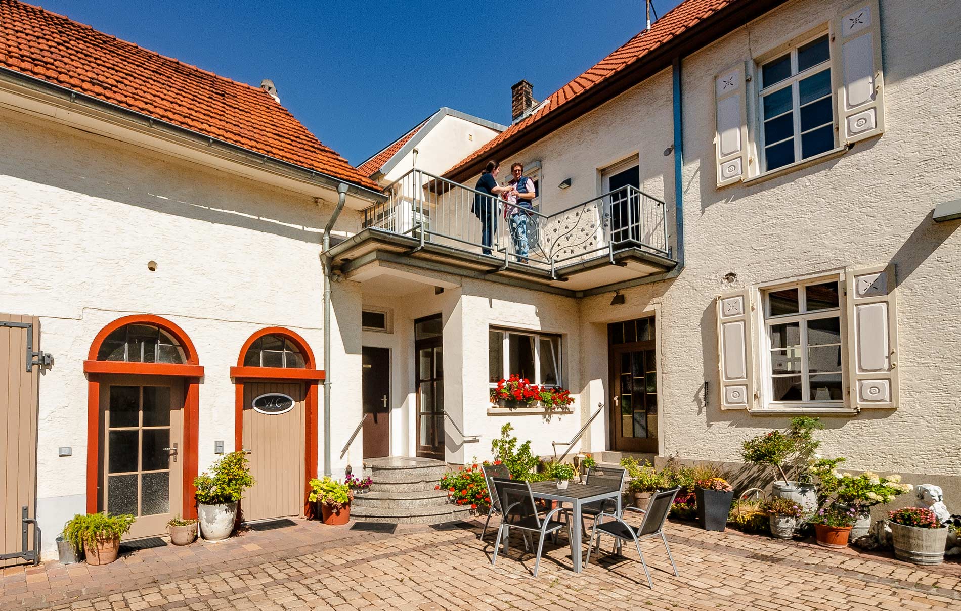 Innenhof unseres Weinguts